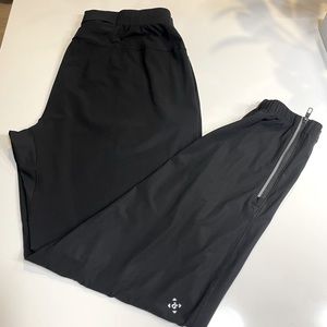 2x Large Lululemon Surge Joggers (black and grey)
